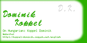 dominik koppel business card